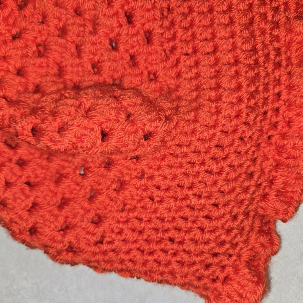 🍊Orange Fruit Crochet Bucket Hat For Toddler Girl Ages 3-5